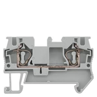 Клемма проходная пружинные зажимы 0.5-4мм.кв ширина 6.2мм серая Siemens 8WH2000-0AG00