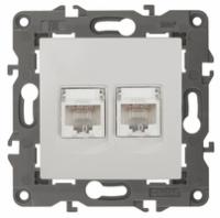 Компьютерная розетка Эра 14-3108-01 RJ45 (8p8c) 10А 250В IP20 встраиваемая белая Б0034308 (Энергия света)