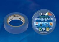 Лента изоляционная 0.135х15мм 10м UIT-135P 10/15/01 BLU син. Uniel 04511