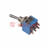 Тумблер 250V 3А (6c) ON-OFF-ON двухполюсный Micro | 36-4021 REXANT