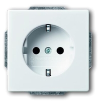 Розетка SCHUKO 16А 250В серия solo/future цвет davos/альпийский белый | 2011-0-6207 2CKA002011A6207 ABB