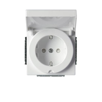 Розетка Shuko 16А 230В IP21/44 с крышкой, Impressivo, белый | 20EUCK-84 2TKA003847G1 ABB