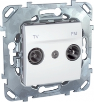 Розетка TV-FM СП Unica оконечная бел. SchE MGU5.452.18ZD Schneider Electric