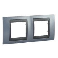 Рамка 2-м Unica Top берилл/графит SchE MGU66.004.298 Schneider Electric