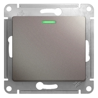 Механизм переключателя проходного 1-кл. СП Glossa 10А IP20 (сх. 6а) 10AX с подсветкой платина SchE GSL001263 Schneider Electric