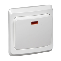Выключатель 1-кл. СП Этюд 10А IP20 с подсветкой бел. SchE BC10-005B Schneider Electric