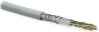 Кабель витая пара SFUTP4-C6-P26-IN-LSZH-GY-500 SF/UTP кат.6 4 пары (26 AWG) мж (patch) экран - фольга + медная оплетка LSZH сер.(уп.500м) Hyperline 236294