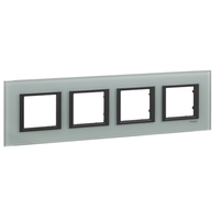Рамка 4-м Unica Top горизонт. матов. стекло SchE MGU68.008.7C3 Schneider Electric