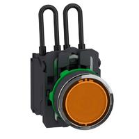 Кнопка с подсветкой лампой тест 24В оранж. пласт. SchE XB5AW25B5 Schneider Electric