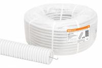 Труба гофрированная ПВХ d 16 с зондом (50 м) легкая, белая - SQ0401-0316 TDM ELECTRIC