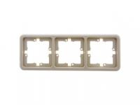 Рамка 3-м ГУСИ Extra беж. С130-003 GUSI Electric