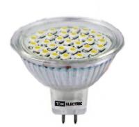 Лампа светодиодная LED 5Вт GU5.3 12В 3000К MR16 SMD отражатель (рефлектор) | SQ0340-0006 TDM ELECTRIC