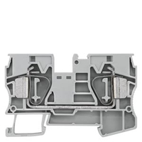 Клемма проходная пружинные зажимы 1.5-16мм.кв ширина 12мм серая Siemens 8WH2000-0AK00
