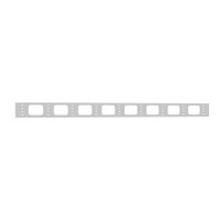 Органайзер кабельный вертикальный для стойки внешний с окнами, ширина 95мм 33U серия EKF PROxima|ITACOV33|EKF