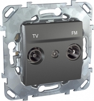 Розетка TV-FM СП Unica Top проходная SchE MGU5.453.12ZD Schneider Electric
