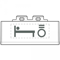 Набор вставок прикроватный свет LivingLight алюм. (уп.50шт) Leg BTC NT4915SETBL Legrand