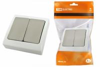 Выключатель 2-кл. скрытой установки IP54 10А "Вуокса" TDM | SQ1803-0102 ELECTRIC