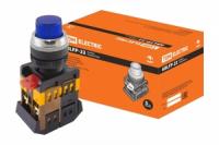 Кнопка ABLFP-22 синий d22мм неон/230В 1з+1р | SQ0704-0007 TDM ELECTRIC