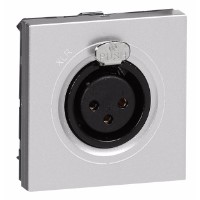 Розетка Mosaic XLR 1 модуль алюминий - 079255 Legrand