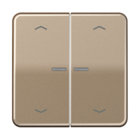 Клавиши для сдвоенной кнопки BCU золотая бронза JUNG CD595KO5MPGB