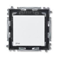 Переключатель 1-кл. Levit IP44 бел./дым. черн. ABB 2CHH596940A4062