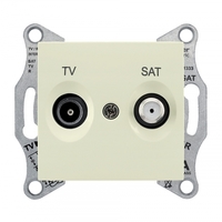 Розетка TV-SAT СП Sedna промежут. беж. SchE SDN3401247 Schneider Electric
