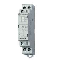 Контактор модульный 2NC 25А AgSnO2 230В AC/DC 17.5мм IP20 опции: переключатель Авто-Вкл-Выкл + мех. индикатор LED FINDER 223202304440PAS