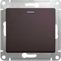 Переключатель проходной 1-кл. СП Glossa 10А IP20 (сх. 6а) 10AX с подсветкой механизм графит SchE GSL001363 Schneider Electric