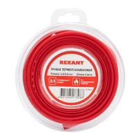 Трубка термоусаживаемая 4,0/2,0 мм красная, ролик 2,44 м | 29-0014 REXANT