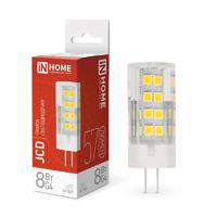 Лампа светодиодная LED-JCD 9Вт 4000К нейтр. бел. G4 760лм 230В IN HOME 4690612036205