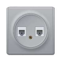Механизм розетки комп. 2-м СП Florence RJ45 кат.5e сер. 1E20901302 OneKeyElectro 2172841