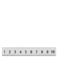 Табличка плоская длинная 1 - 10 ZBF4 Siemens 8WH81211AB05