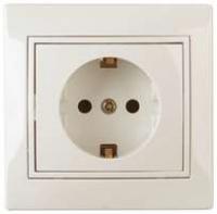 Розетка СП Plano 2P+E Schuko 1-202-02 16А-250В IP20 сл. кость Intro Б0027610 ЭРА (Энергия света)
