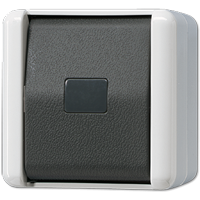 Кнопка без фиксации 1п 1НО накладная IP44 JUNG 831W
