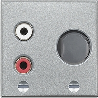 Разъем встраив. RCA для подкл. к внеш. стереосистеме 2мод. Axolute алюм. Leg BTC HC4560 Legrand