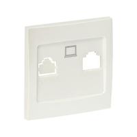 Валенсия лицевая панель розетки RJ-45 1-местная жемчуг EKF PROxima | ESK01-L-035-50