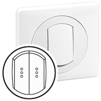 Клавиша двойная для выкл. с подсветкой IP44 Leg 067804 Legrand