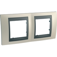 Рамка 2-м Unica Top опал/графит SchE MGU66.004.295 Schneider Electric