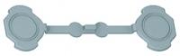 Набор PLEXO из 4 заглушек сер. Leg 069598 Legrand