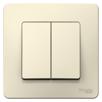 Переключатель проходной 2-кл. СП Blanca 10А IP20 (сх. 6+6) 250В молочн. SchE BLNVS106602 Schneider Electric