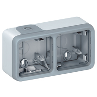 Коробка установочная ОП 2-м Plexo горизонт. сер. Leg 069672 Legrand