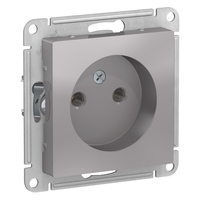Механизм розетки 1-м СП ATLAS DESIGN без заземл. 16А алюм. SchE ATN000341 Schneider Electric