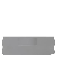 КРЫШКА ДЛЯ ПРОХОДНЫХ ПРУЖИННЫХ КЛЕММ, 4 CONNECT. POINTS, SECTION: 2.5 MM2, ШИРИНА: 2.2 MM, COLOR: GRAY Siemens 8WH9000-5GA00