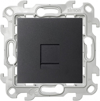 Механизм розетки компьютерной RJ45 СП Simon24 IP20 CAT.5e UTP графит Simon 2410598-038