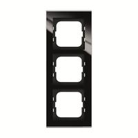 Рамка 3п Axcent стекло черн. ABB 2CKA001754A4802