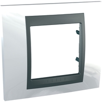 Рамка 1-м Unica Top нордик/графит SchE MGU66.002.292 Schneider Electric