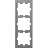 Рамка трехпостовая D-Life сталь нержавеющая SD - MTN4030-6536 Schneider Electric