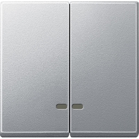 Клавиша 2-м Merten с окошком для свет. инд. алюм. SchE MTN3420-0460 Schneider Electric