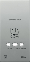 Центральная плата розетки для бритья сталь - MTN213446 Schneider Electric