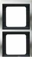 Рамка 2 поста горизонтальная титан OLAS ABB 8472.1 TT